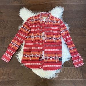 [Decibel] Aztec BOHO Button Up Shirt